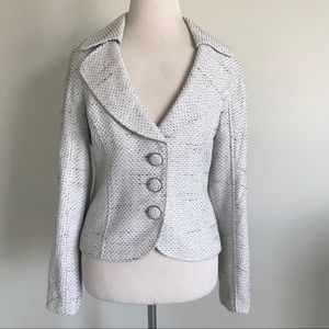 White House Black Market Tweed 3-Button Blazer